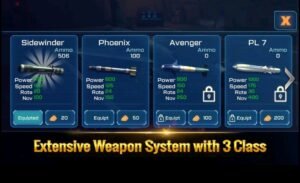 تحميل ACE Fighter مهكرة APK.2025 معارك الطائرات اخر اصدار 8