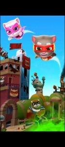 تحميل لعبة Talking Tom Hero Dash مهكرة APK.2025 انطلاقة توم المتكلم البطولية اخر اصدار 3