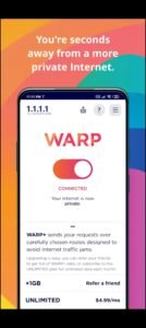 تحميل تطبيق 1.1.1.1 VPN مهكر APK.2025 في بي ان اخر اصدار 3